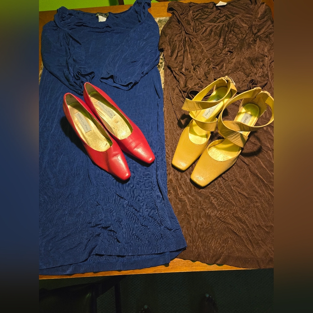 2 Dresses 2 Pairs Shoes